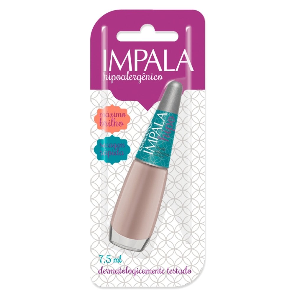 esmalte impala hipoalergênico nude clássico 7 5ml efácil