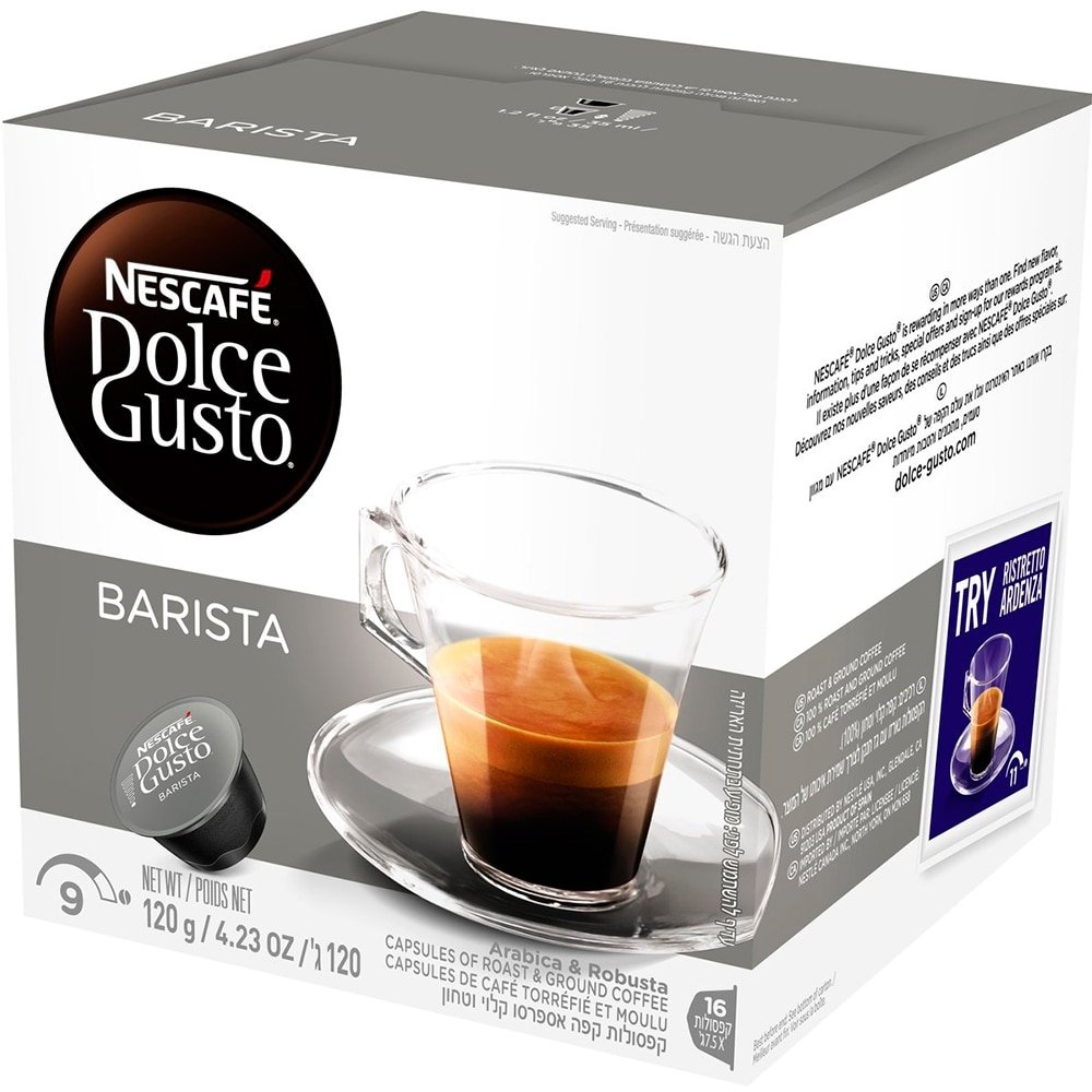 Cápsulas de Café Dolce Gusto Espresso Barista Embalagem