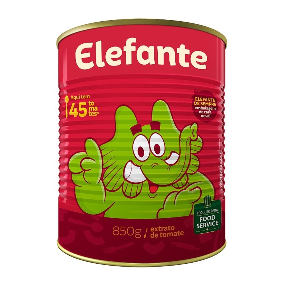 Extrato Lata 850g Emb. 12 un. Elefante - Catchup e Mostarda - eFácil