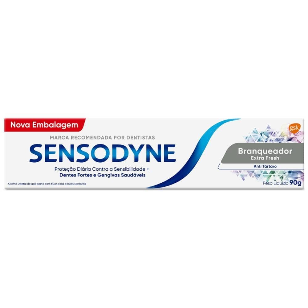 creme dental sensodyne extra fresh 90g