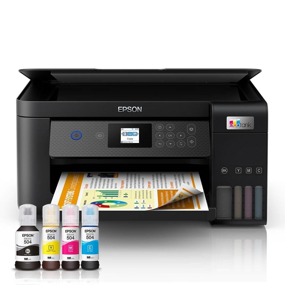 Multifuncional Epson L4260 Ecotank Jato De Tinta Wi Fi Preto Bivolt Efácil 9997