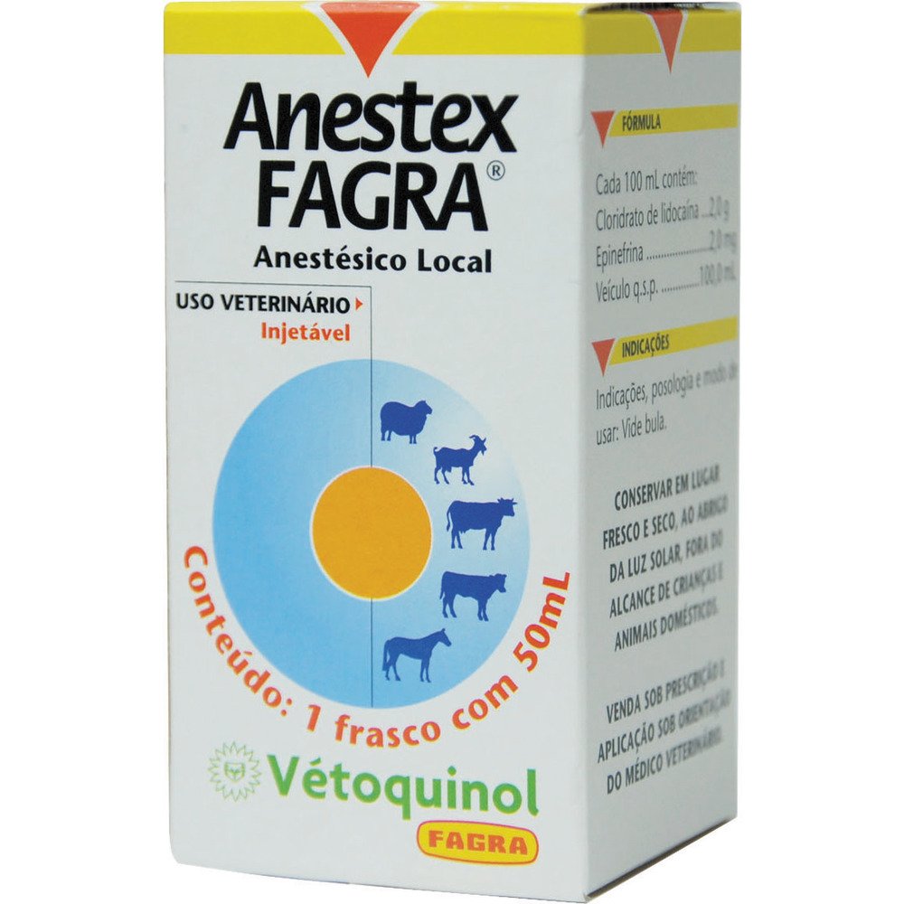 Anestésico Local Anestex Fagra Injetável 50ml | eFácil