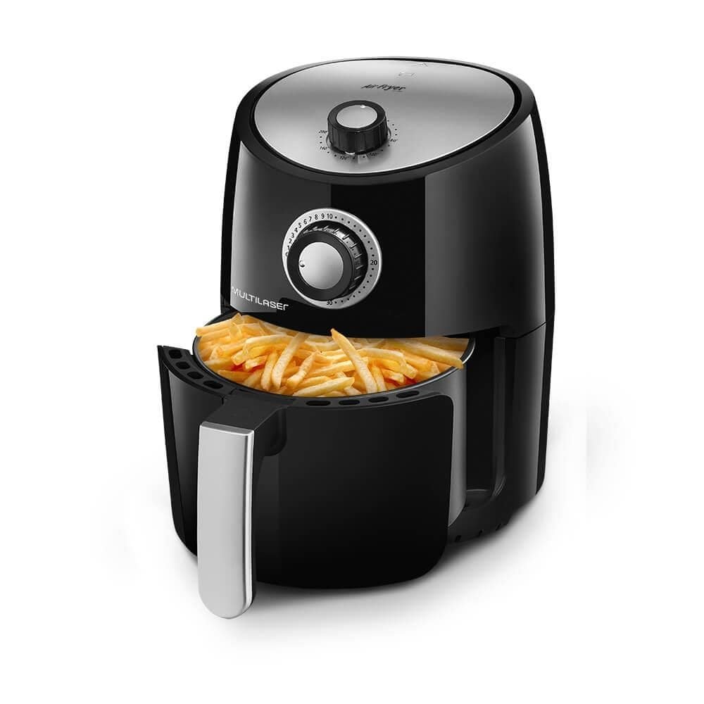 Fritadeira Elétrica Air Fryer 1000W Preta Multilaser - CE029 | eFácil